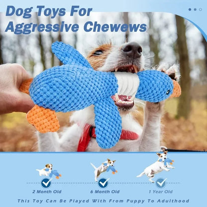 Goose Plush Squeaky Dog Toy – Bite-Resistant Chew Toy for Dogs & Cats