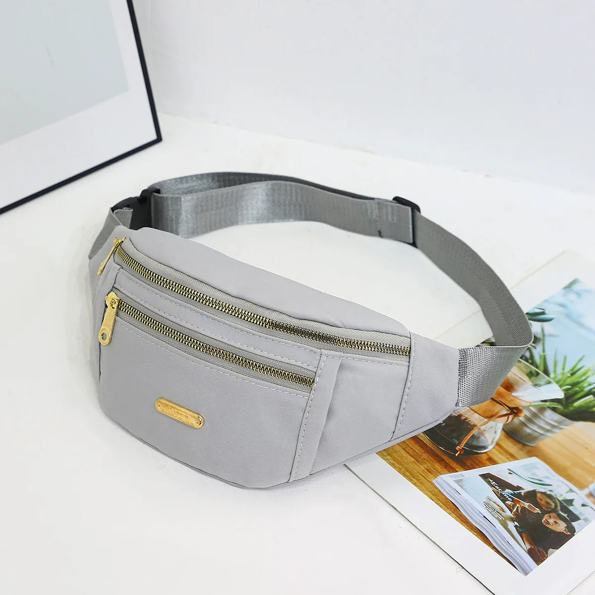 Fanny Packs for Women Men Belt Bag Fashion Waist Packs Lightweight Crossbody Bags Bum Bag for Running Hiking Travel Workout - BeeTrendyShop.COM