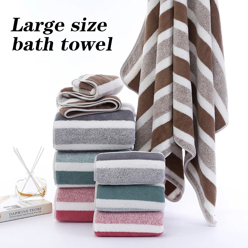 Soft & Absorbent Bath Towel for Men & Women – Large Couple Towel 35x75cm & 70x140cm