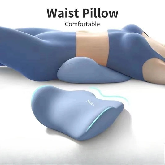 Ergonomic Sleeping Lumbar Support Pillow – PE Foam Back Cushion for Bed & Flat Lying | 5 Colors