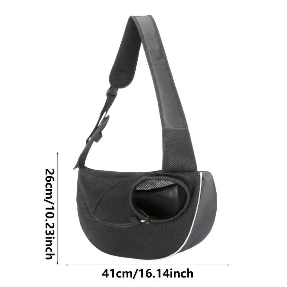 Dog Sling Carrier Pet Carrier Tote Bag Shoulder Bag Adjustable Cat Sling Carrier Washable Soft Breathable Dog Carrying Sling