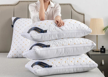 Polyester Pillow Insert for Adults - Hotel & Home Use, Soft White Rectangular Bedding Core, Durable Pillow for Dorm & Household - BeeTrendyShop.COM