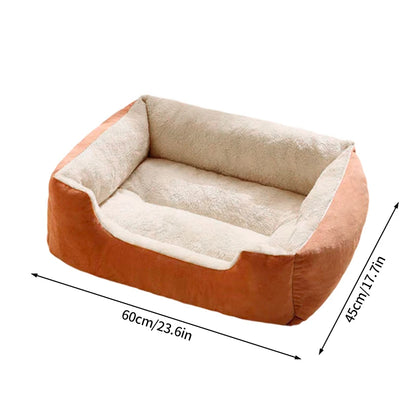 Plush Pet Bed – Soft Oval Mat for Indoor Cats & Dogs | All-Season Comfort
