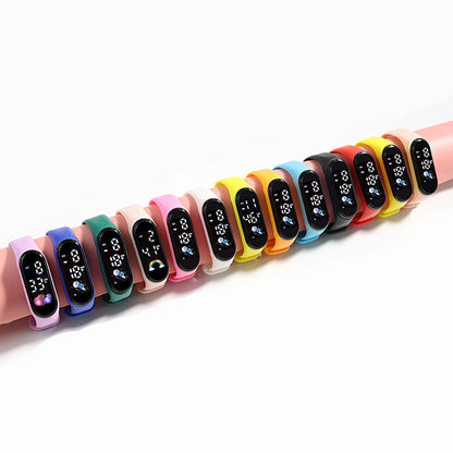 Kawaii Smart Watch For Kids Fashion Outdoor Waterproof Sports Kids' Watches Boy Girls Digital Watches Silicone montre enfant - BeeTrendyShop.COM