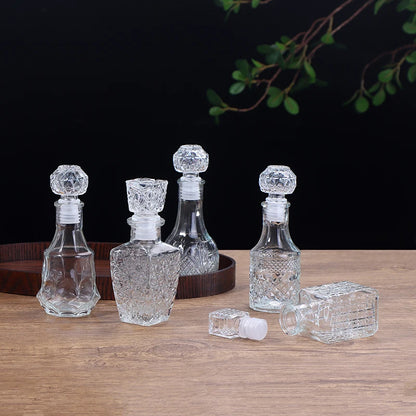 Transparent Whiskey Glass Decanter – 100ml & 150ml Party Barware Bottle