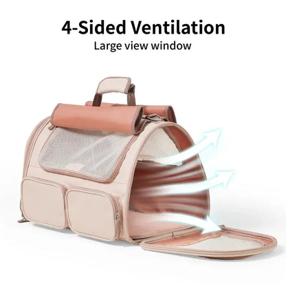 Airline Approved Pet Carrier Bag – Soft-Sided Backpack for Cats & Small Dogs