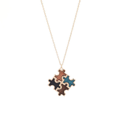 Circular & Square Multilayer Hip Hop Necklace – Long Chain Unisex Jewelry