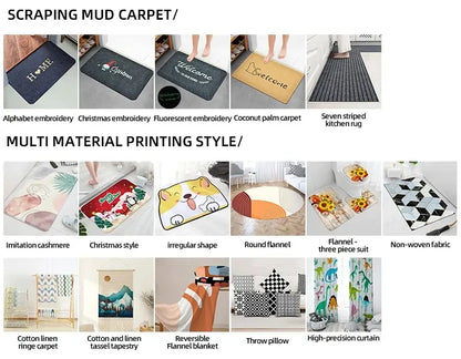 Modern Minimalist Solid Color Floor Mat, Square Long Plush, Thickened Absorbent Carpet, Bathroom Door Mat, Non Slip Mat - BeeTrendyShop.COM