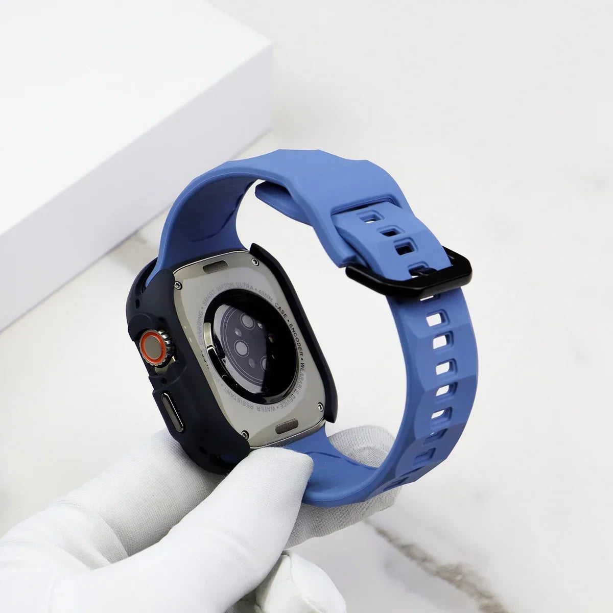 Silicone Sport Strap+Case for apple watch 9 8 7 6 SE 5 Ultra 2 Belt Bracelet Iwatch Series 49mm 45mm 41mm 44mm Protective Cover - BeeTrendyShop.COM