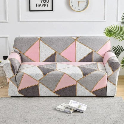 1pc Flower Printed Elastic Sofa Cover Antidirty Spandex Sofa Cover Furniture Protector for Bedroom Office Living Room Home Decor - BeeTrendyShop.COM