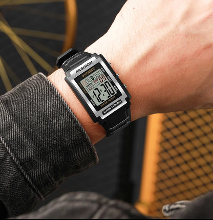 Digital Watches For Men Waterproof 31mm Ultra-thin Electronic Wristwatch Chronograph Sport SYNOKE Watch - BeeTrendyShop.COM