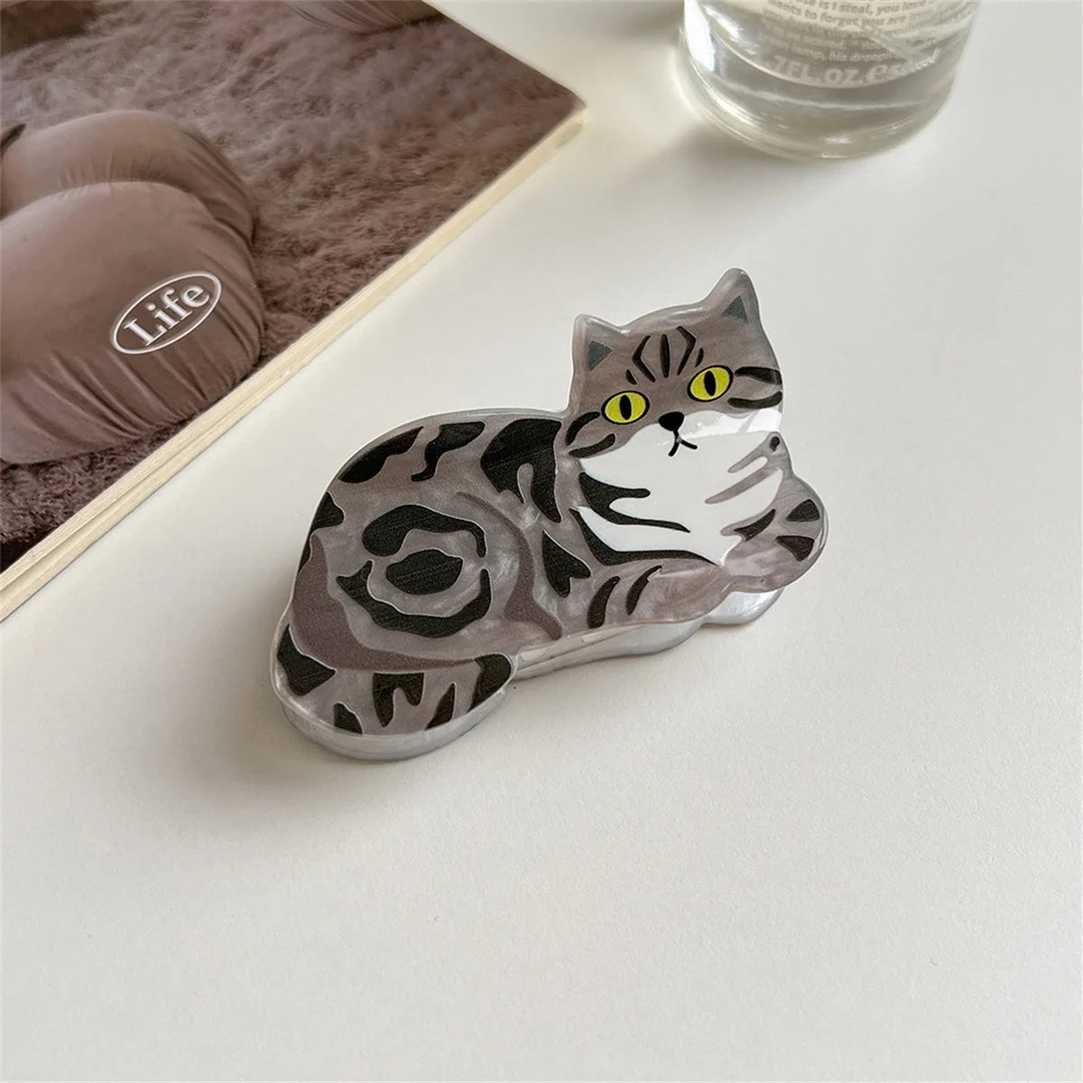 Cartoon Cat Hair Claw Clip – Cute Kids Hairpin for Girls (Party & School Gift)