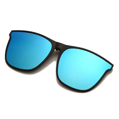 Photochromic Clip-On Sunglasses – Polarized Anti-Glare Night Vision Driver Glasses