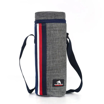 1.5L Insulated Water Bottle Cooler Bag – Thermal Oxford Cloth Tote for Camping & Travel