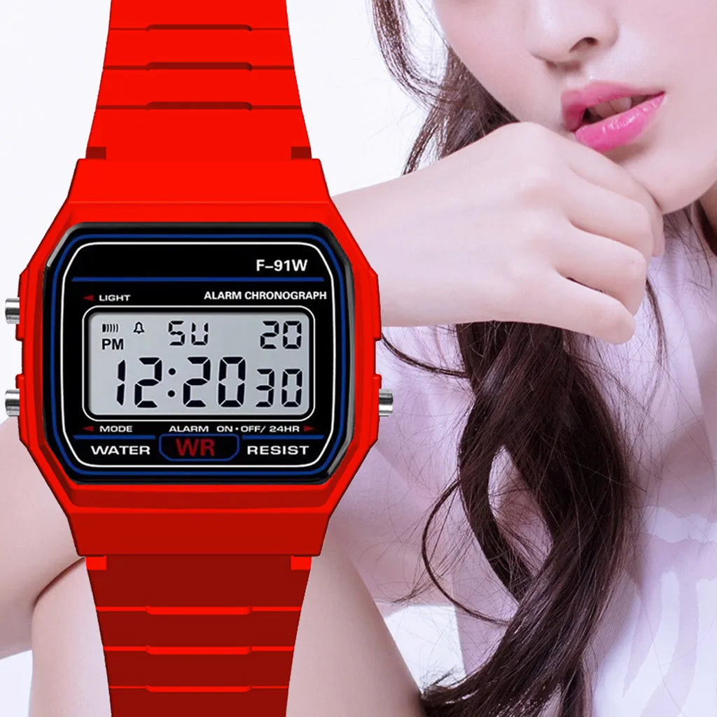 Sports Watch Men women Analog Digital Military Armys Sport LED Water Resistant Wrist Watch Band adjustable JP quartz movement