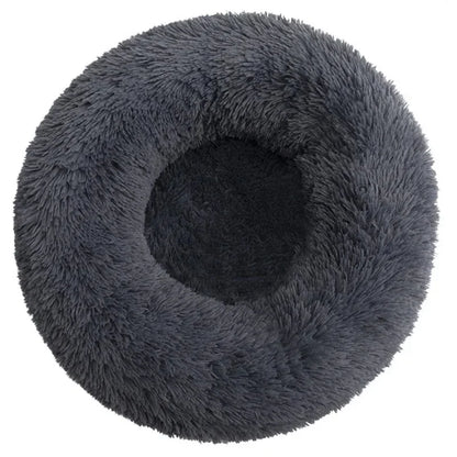 40-90cm Round Plush Pet Bed - Winter Warm Dog & Cat Bed for Medium-Large Pets - BeeTrendyShop.COM