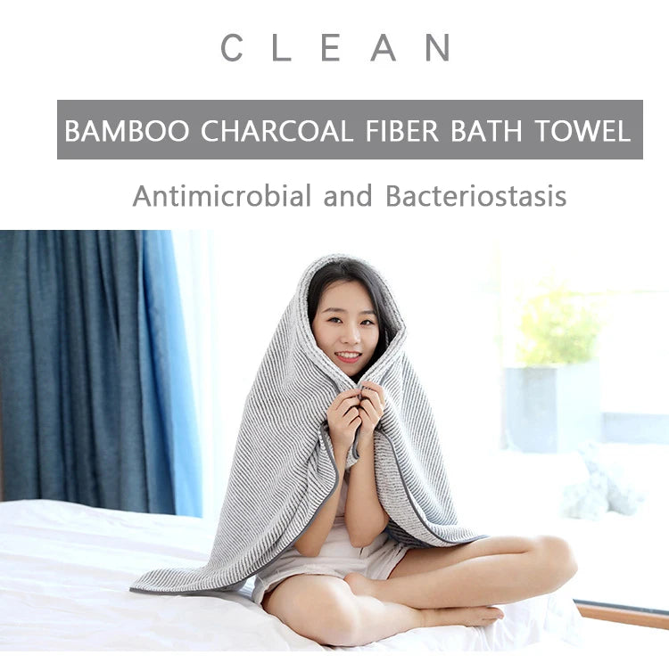 1PCS Thickened Bath Towels for The Body Microfiber Towel for Gym Sports Shower Robe for Spa Beath Home - BeeTrendyShop.COM
