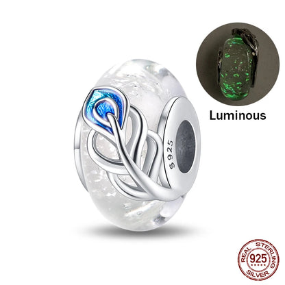 925 Sterling Silver Chameleon Luminous Butterfly Charm Bead – DIY Jewelry