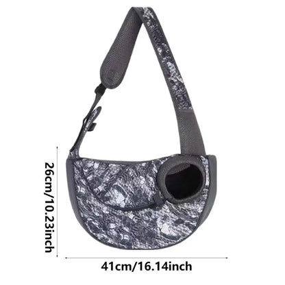 Adjustable Pet Sling Carrier – Breathable Shoulder Bag for Cats & Small Dogs