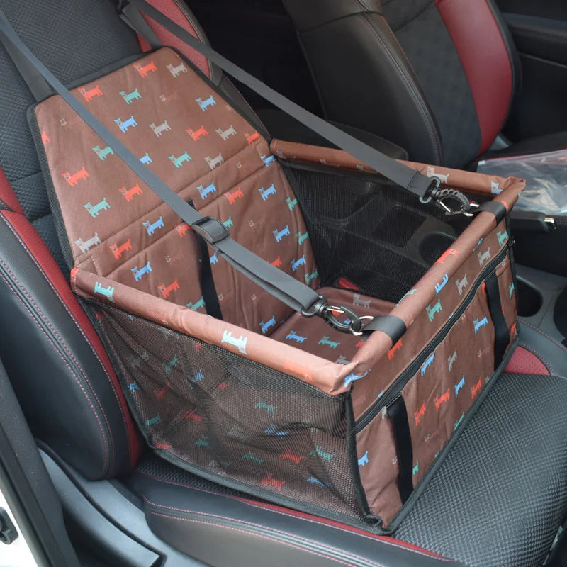 Dog Car Seat Hammock Carrier – Foldable, Breathable, Fits All Breeds