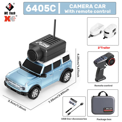 WLtoys 1/64 Mini RC Car with 720P FPV Camera – WiFi APP & 2.4G Remote Control (6405/6406)