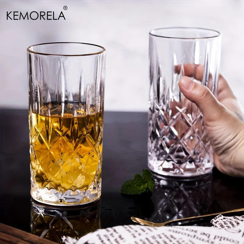 423ML Stemware Glass Cup – Elegant Drinking Glass for Water Beer Soda Party