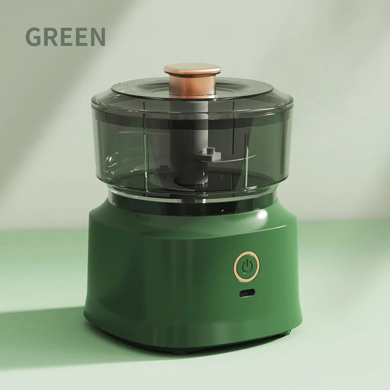 Mini Wireless Electric Garlic Press Dual Purpose Garlic Puree 350ml Usb Charging Kitchen Food Shredder Meat Grinder Vegetable