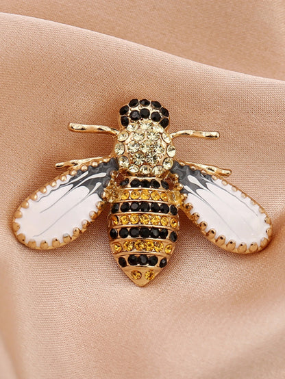 Bee Brooch Pin – Zinc Alloy Rhinestone | Women's Fashion Jewelry