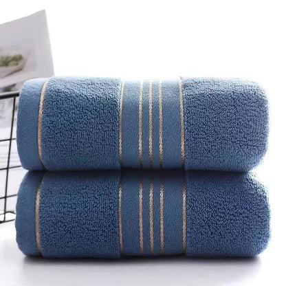 2-Pack Thickened Cotton Face Towels – Soft, Absorbent & Quick-Dry 34x75cm