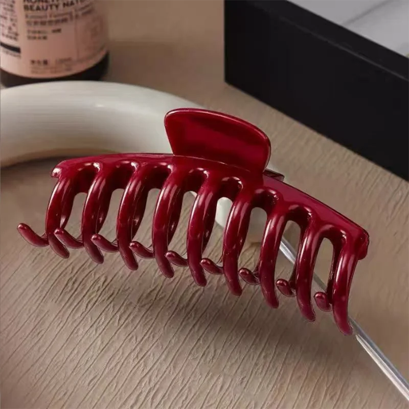 Large Geometric Hair Claw Clip Set – Cross Matte French Hairgrip for Women (1/2/4/6Pcs)