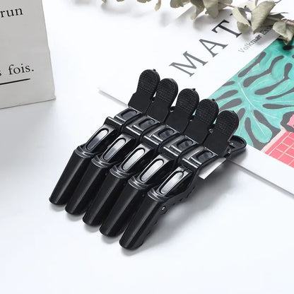 5Pcs Alligator Hair Clips – Plastic Barber Sectioning Clamps for Salon & Home