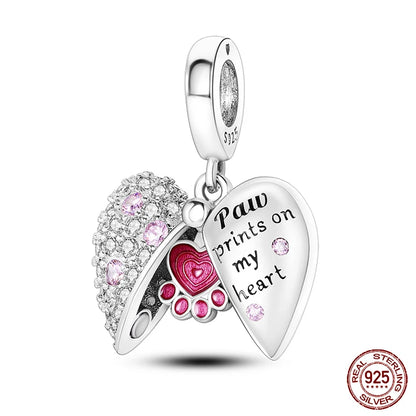 925 Sterling Silver Chameleon Luminous Butterfly Charm Bead – DIY Jewelry