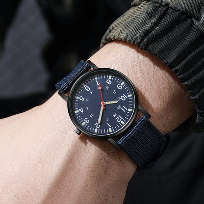 Men Watches Casual Nylon Band Sports Watch Anlog Quartz Military Wristwatches Relogio Masculino Reloj Hombre - BeeTrendyShop.COM
