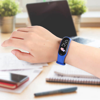 Touch Led Digital Children Watch Fashion Waterproof Boys Sports Women Children Watch Bracelet Watch Birthday Gift - BeeTrendyShop.COM