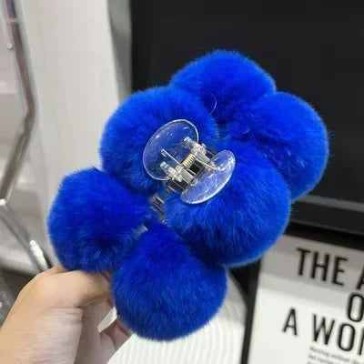 Furry Korean Hair Claw Clip – Fashion Barrette for Women