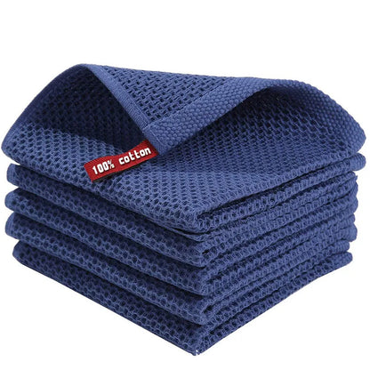 Cotton Honeycomb Kitchen Dishcloth – Soft, Absorbent & Breathable Cleaning Cloth