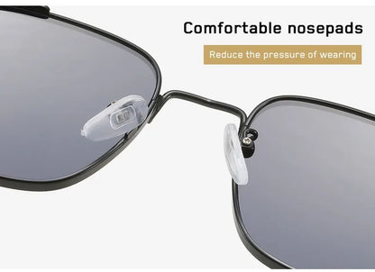 Shatar Polarized Metal Sunglasses – High-End UV400 Punk Fashion for Men