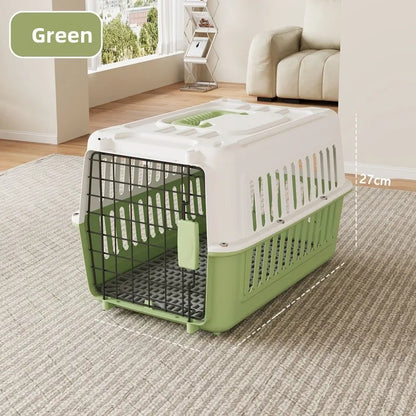 Portable Pet Travel Carrier Cage – Cats & Small Dogs (44×31×27cm)