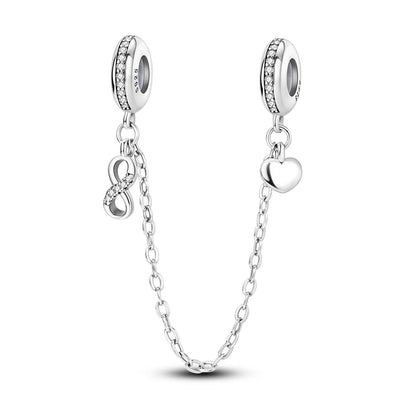 925 Sterling Silver Tree of Life & Peach Heart Charm Bead – Sweet Love DIY Jewelry