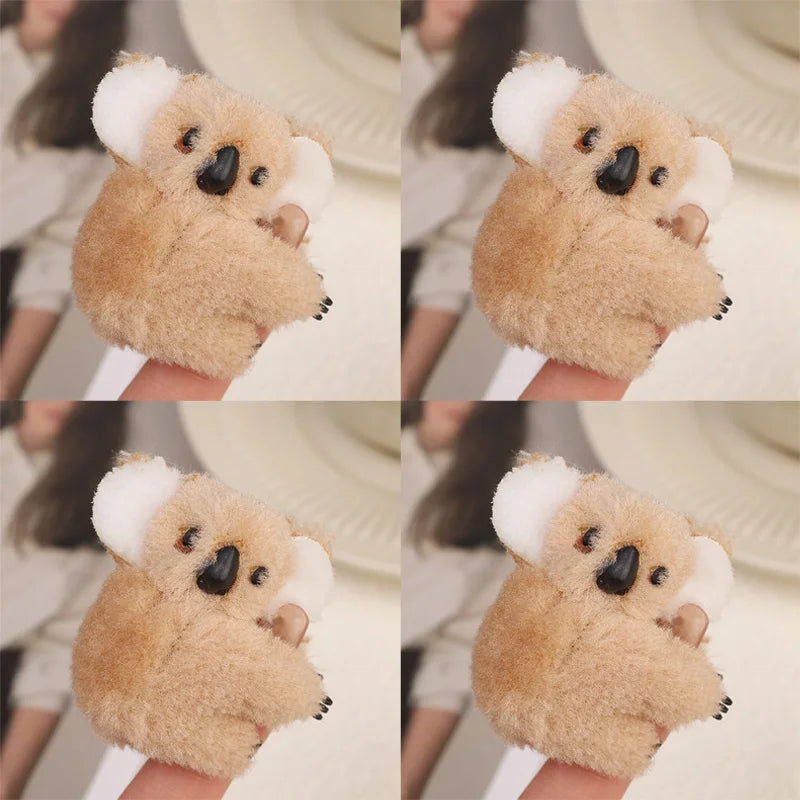 3D Plush Koala Hair Claw Clip – Cute Animal Barrette for Women & Girls