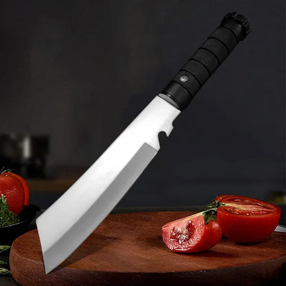 Handmade Forged Butcher Boning Knife – Stainless Steel Meat Cleaver with Plastic Handle