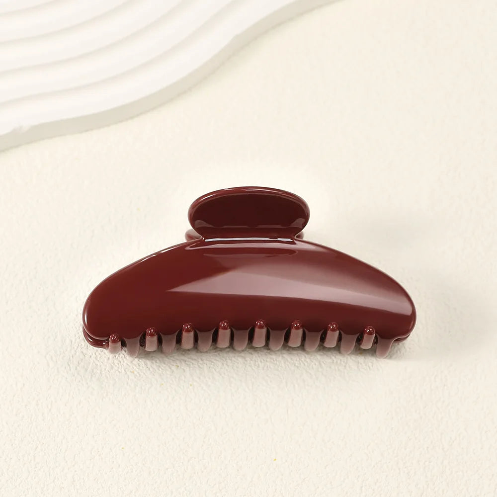 11CM Large Hair Claw Clip – Simple Plastic Crab Clamp for Women & Girls