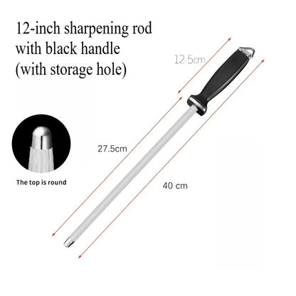 Knife Sharpener Grinder – Non-Slip Handle Kitchen Sharpening Tool for Chef Knives