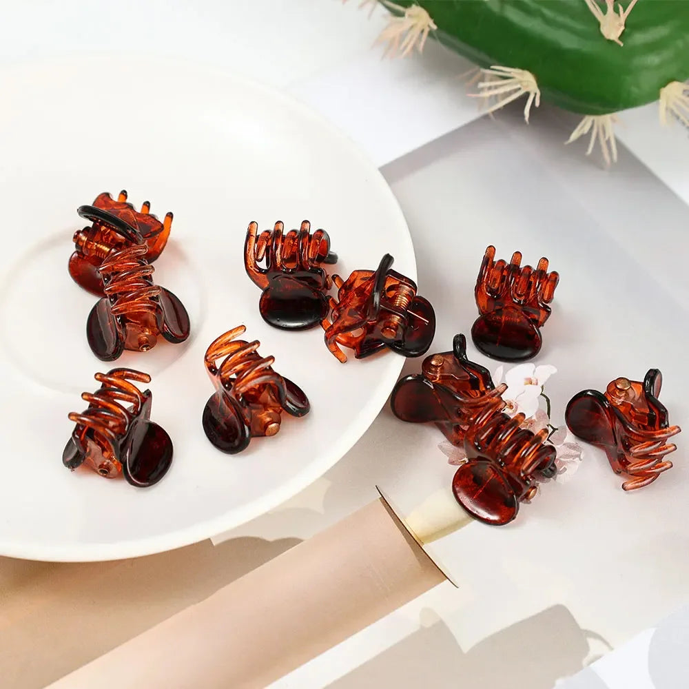Mini Black Hair Claw Clips Set – Plastic Ponytail Holder for Women, Girls & Kids (10/20/30Pcs)