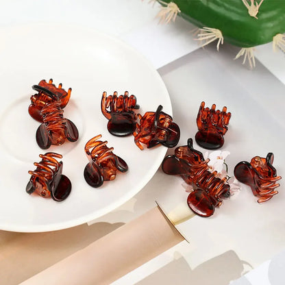 Mini Black Hair Claw Clips Set – Plastic Ponytail Holder for Women, Girls & Kids (10/20/30Pcs)