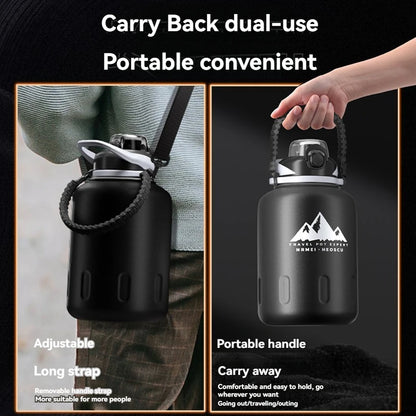 2.0L Stainless Steel Thermos Water Bottle – Vacuum Flask for Hot & Cold Gym & Travel