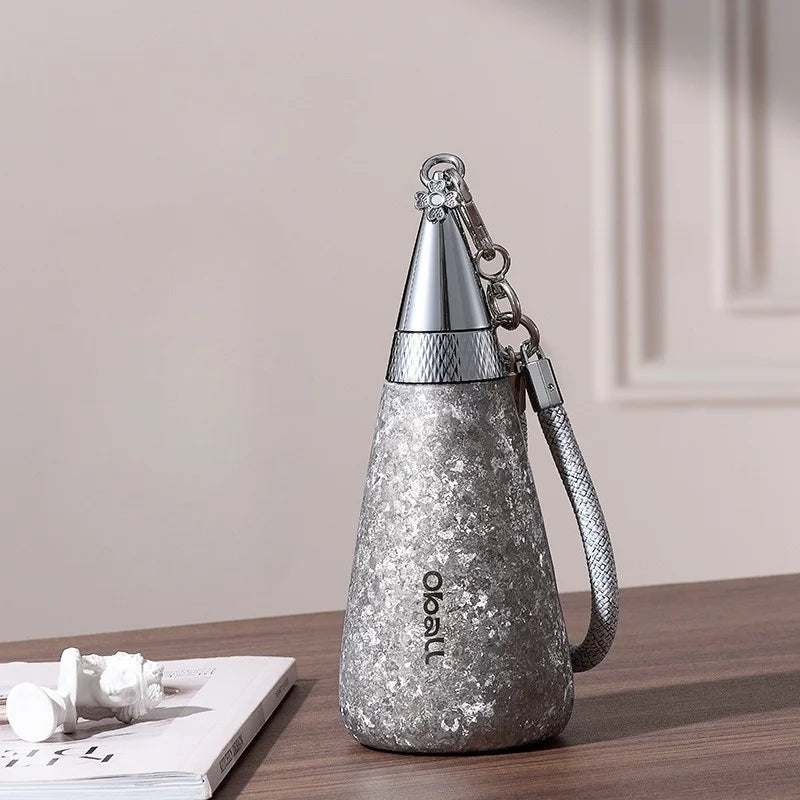 Pure Titanium Thermal Water Bottle – Luxury Insulated Hot & Cold Thermos