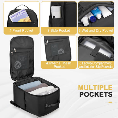 Ryanair Backpack 40x20x25 – Cabin Bag Approved Carry-On Travel Backpack