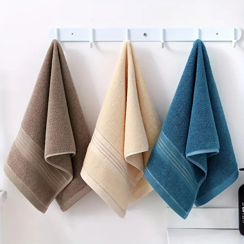 Thickened 100% Cotton Face Towel – Soft, Absorbent & Skin-Friendly for Adults & Kids 34x74cm