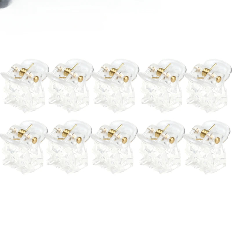 Mini Black Hair Claw Clips Set – Plastic Ponytail Holder for Women, Girls & Kids (10/20/30Pcs)